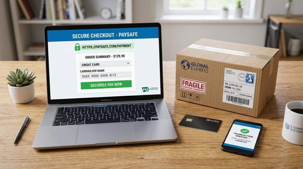 Is CNshopper legit? Trust and security features showing payment protection and international shipping