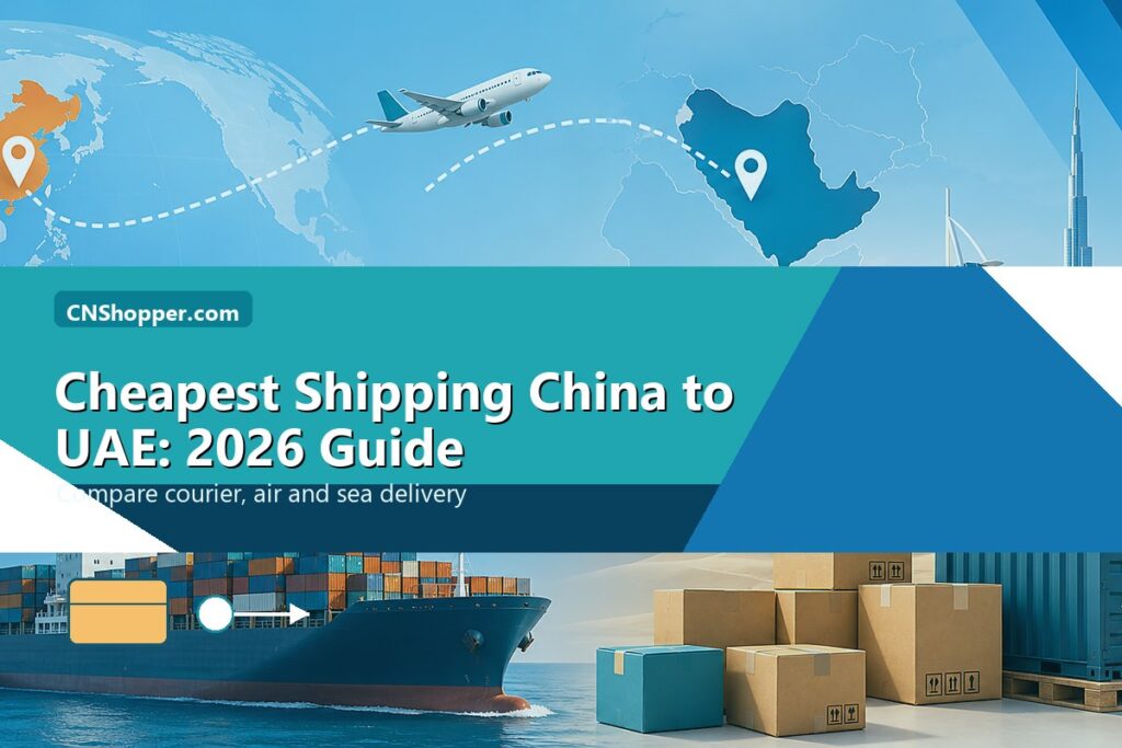 CNShopper.com cover for cheapest shipping from China to UAE