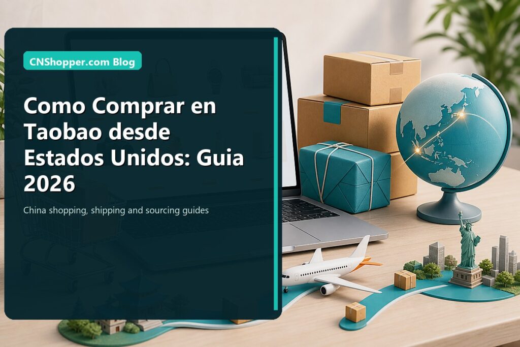Guia visual de CNShopper.com para comprar en Taobao desde Estados Unidos en 2026