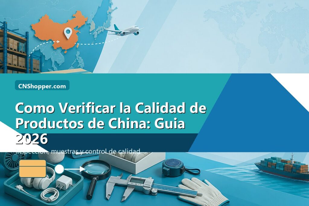 Portada estilo CNShopper.com para verificar la calidad de productos de China