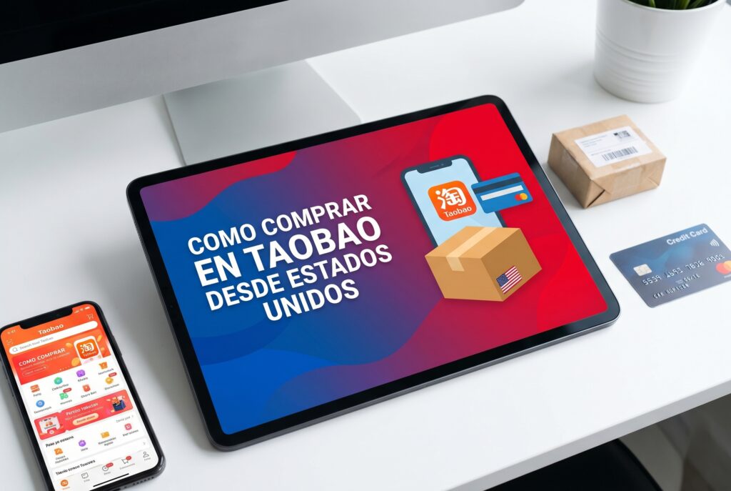 Como comprar en Taobao desde Estados Unidos guia 2026 smartphone y paquete