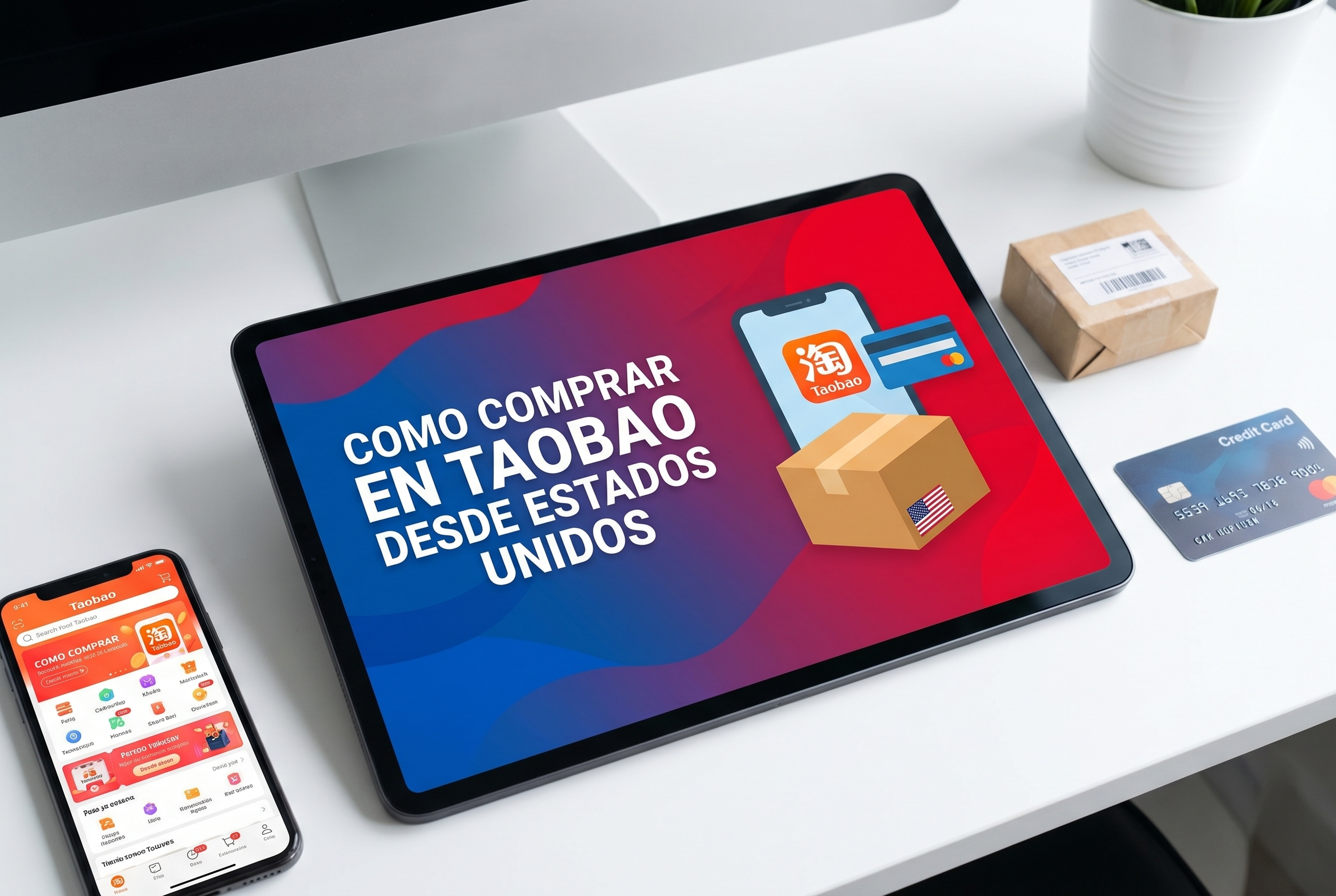 Como comprar en Taobao desde Estados Unidos guia 2026 smartphone y paquete