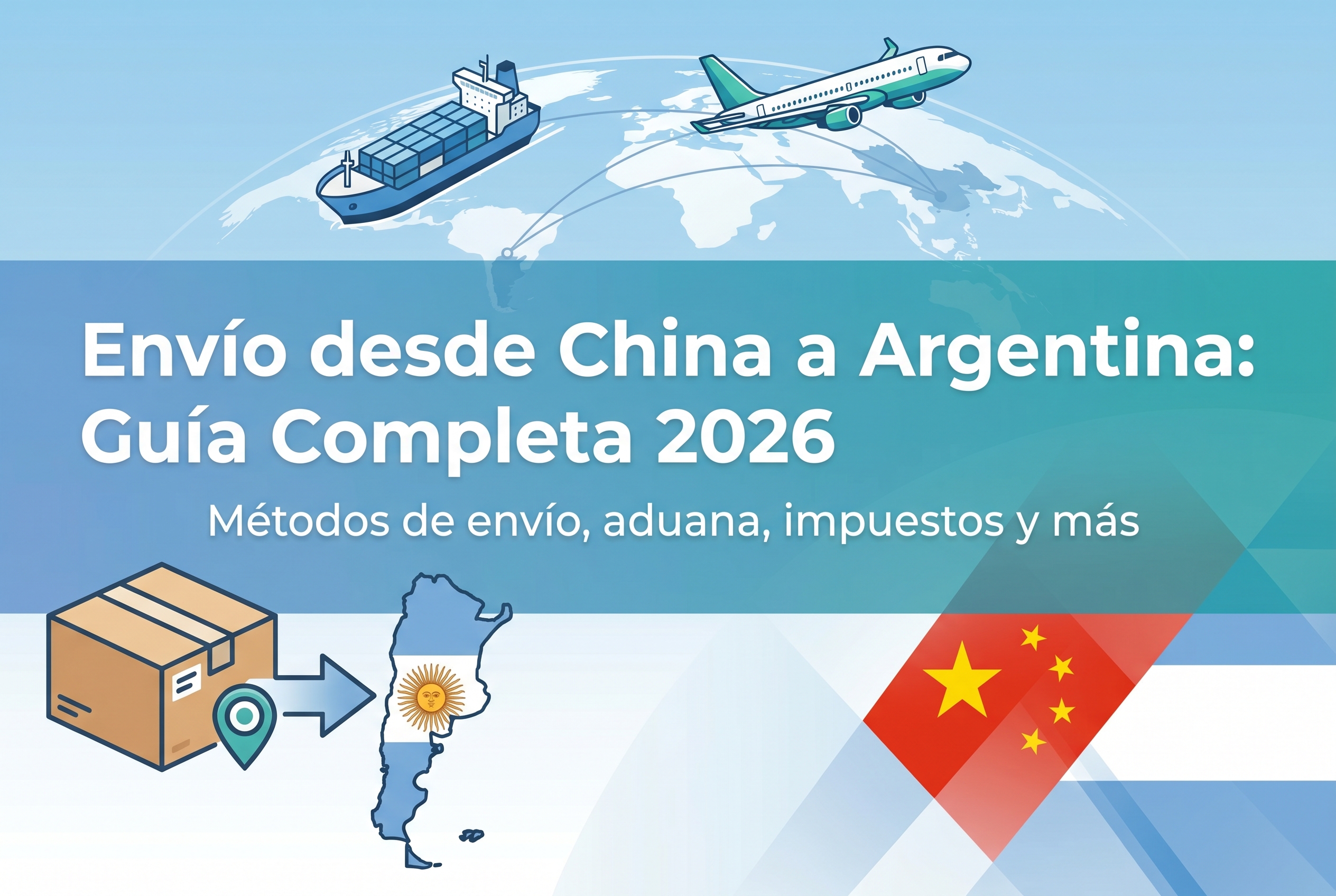 Envío desde China a Argentina - guía completa 2026 con gráficos de envío internacional