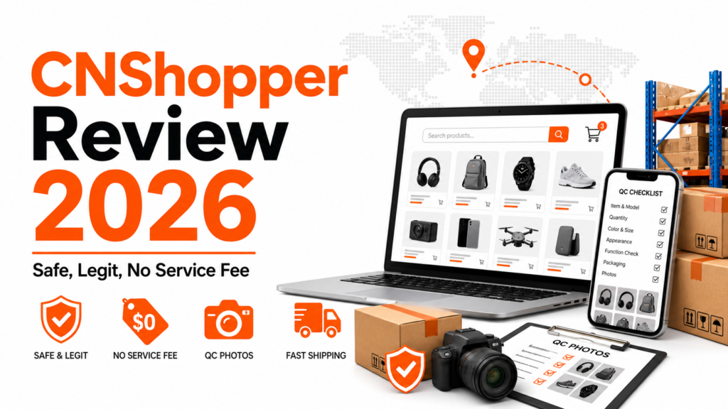 CNShopper review 2026 safe legit no service fee QC photos consolidation and shipping